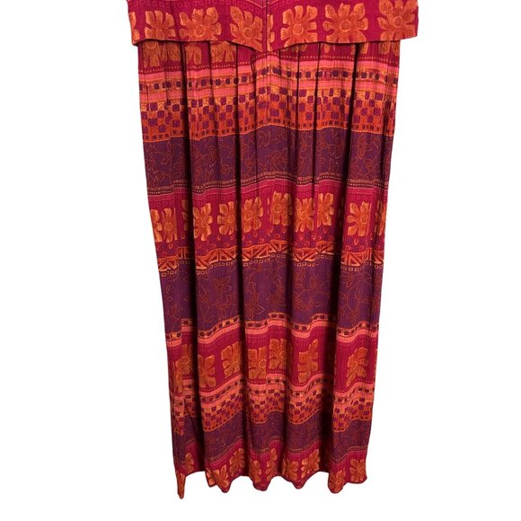Vintage Y2K Worthington Floral Print Sleeveless Maxi Dress 10 Boho Lined - Picture 6 of 8